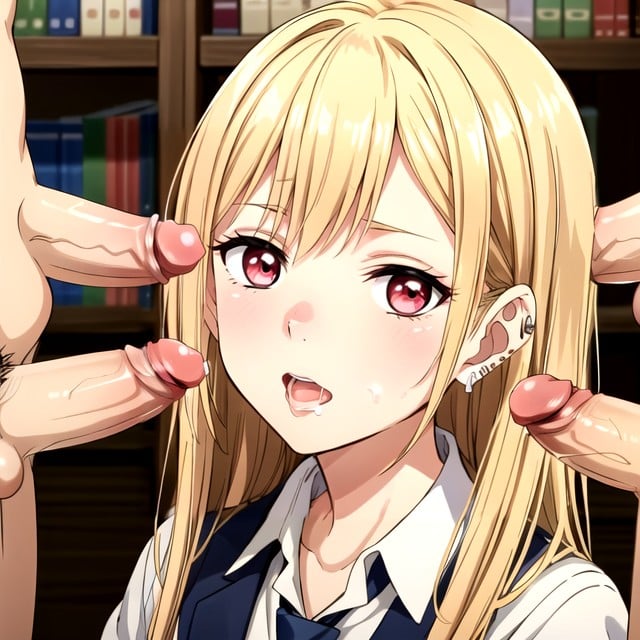 No Ears, Human Head Without Ears, Vista LateralPorno AI Hentai