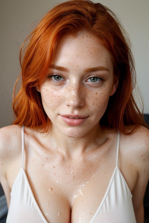 Cleavage, Ginger, Cum Shot Furry AI Porn