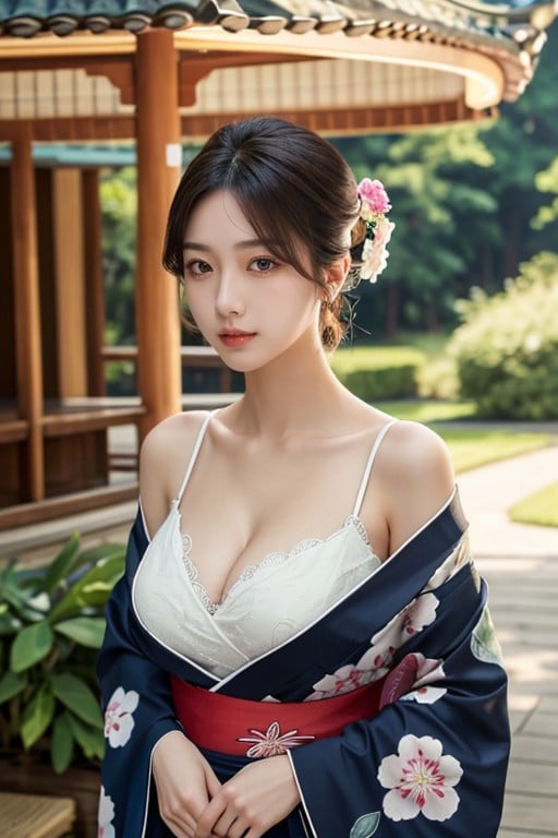 Korean, Very Short Hair, Gazebo AI Porn