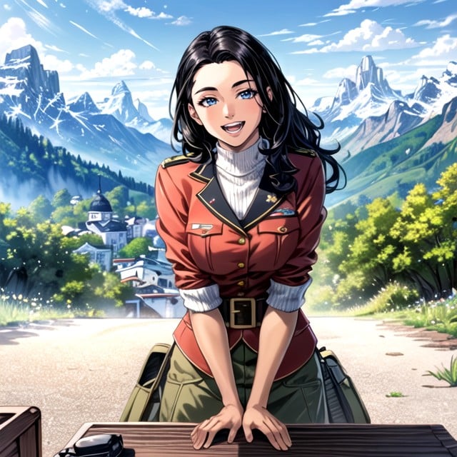 Military, Mountains, Cute AI Porn