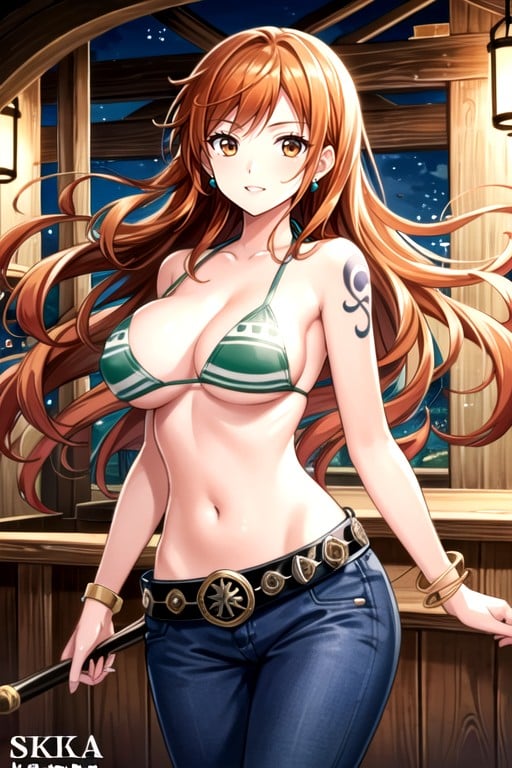 Desnuda, Nami (one Piece), DieciochoPorno AI