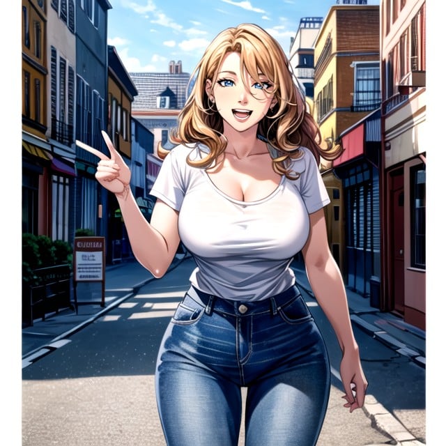 Comic, Street, Jeans AI Porn