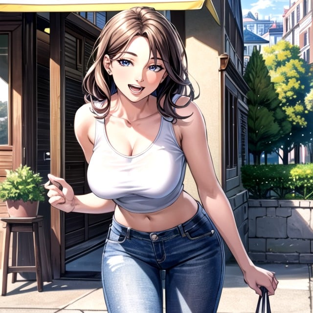 Crop Top, American, Comic AI Porn