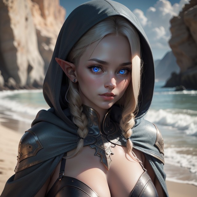 Rounded Ass, Long Elf Ears, K High ResolutionPorno IA