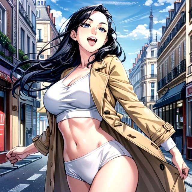 Trench Coat, 30+, Cute AI Porn