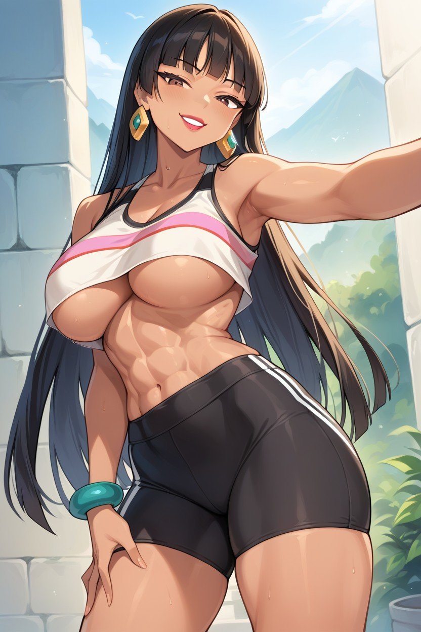 Smug Expression, Sport Bra, Fit AI Porn