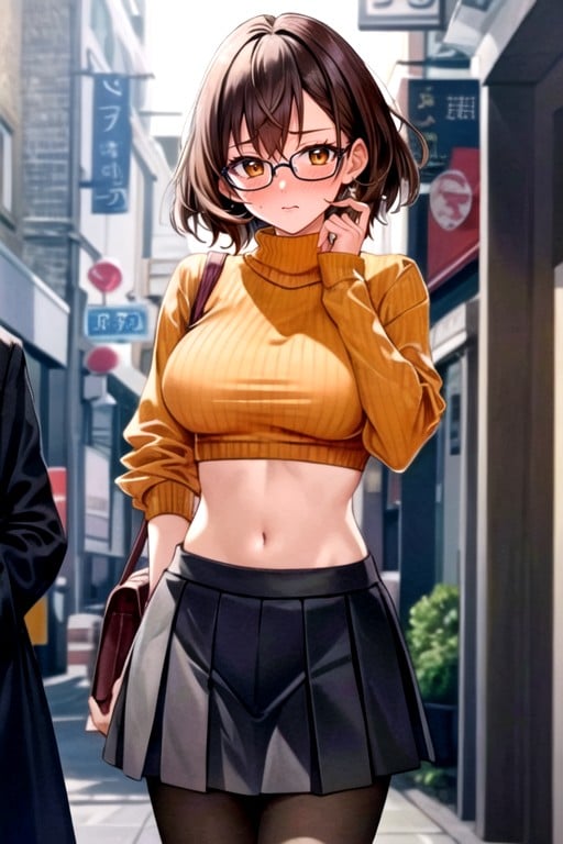 Nu, Embaraçada, Velma (scooby Doo) Hentai IA pornografia