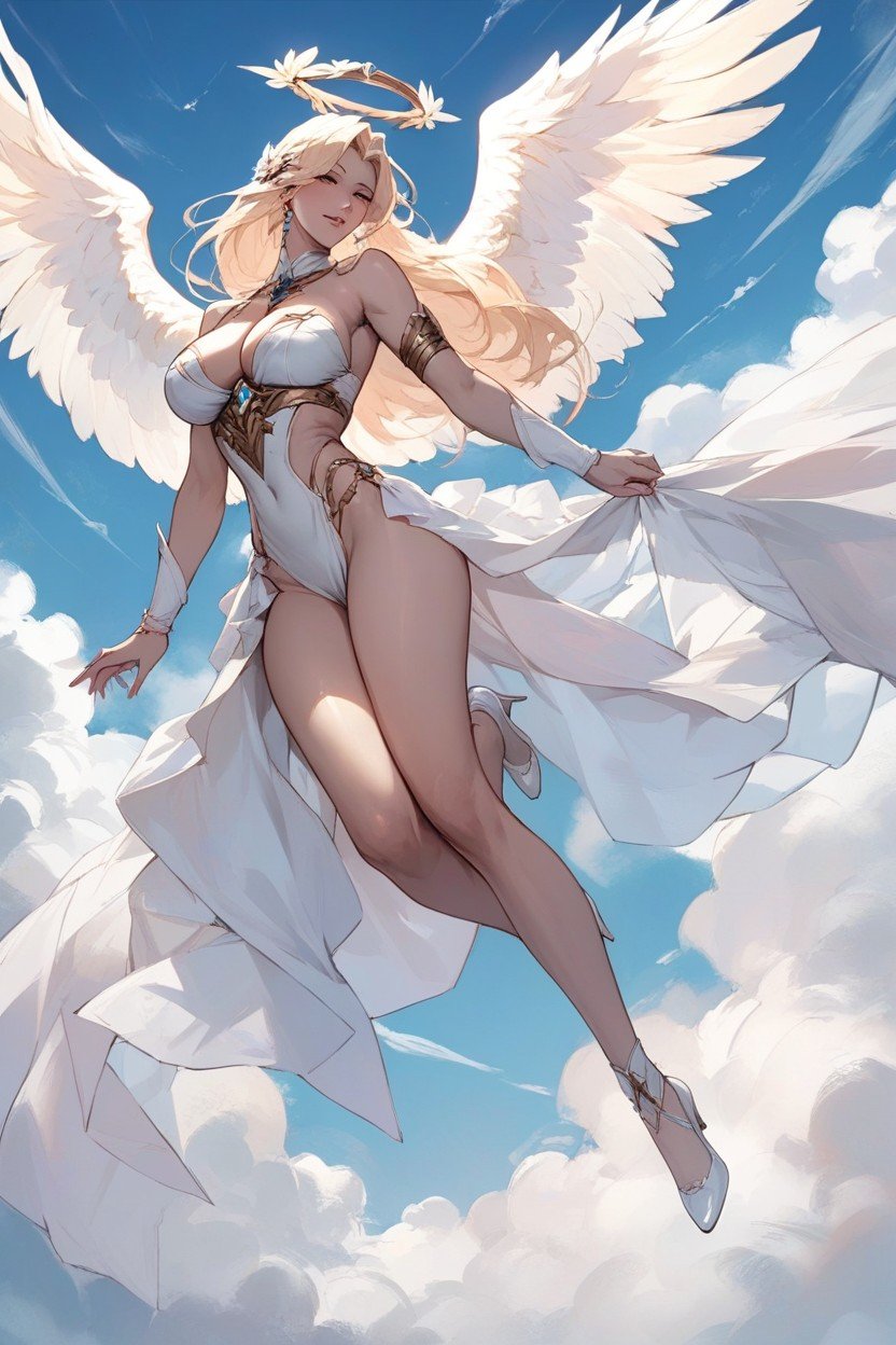 Majestic Angel Woman Clean Anal Flying In The Clouds Impossible FitAI獸人黃片