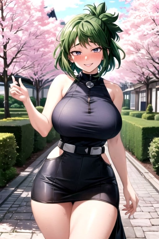 Thick Thighs, Large Ass, Ochaco Uraraka From My Hero Academia AI Porn