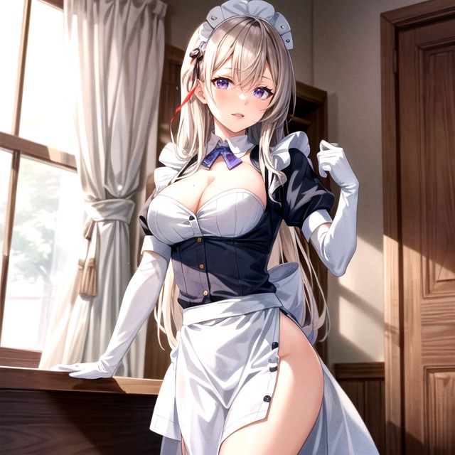 White Elbow Gloves, White Clothes, 詳細の追加ヘンタイAIポルノ