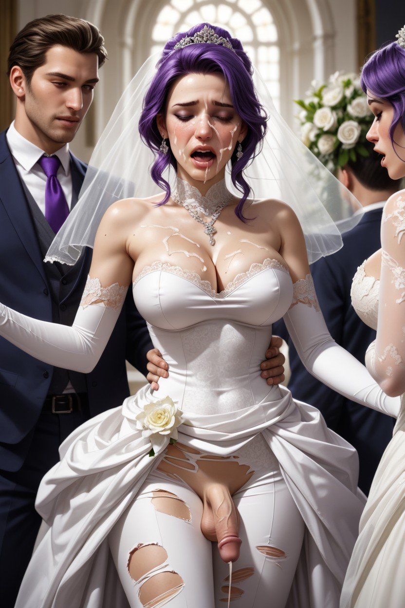 Свадебное Платье, Wedding, Semiflaccid Penis Oozing Huge Globs Of Cum Фурри  AI порно