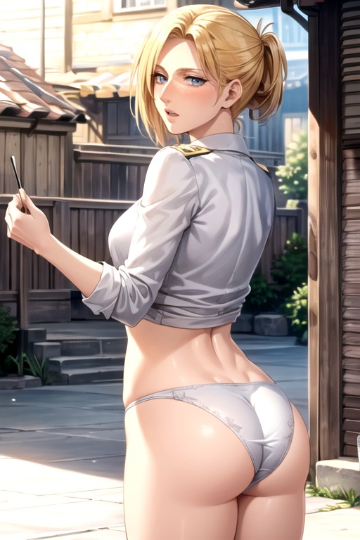 Annie Leonhart (attack On Titan), Photo From Behind Revealing Asshole And Pussy, Opened MouthPorno AI