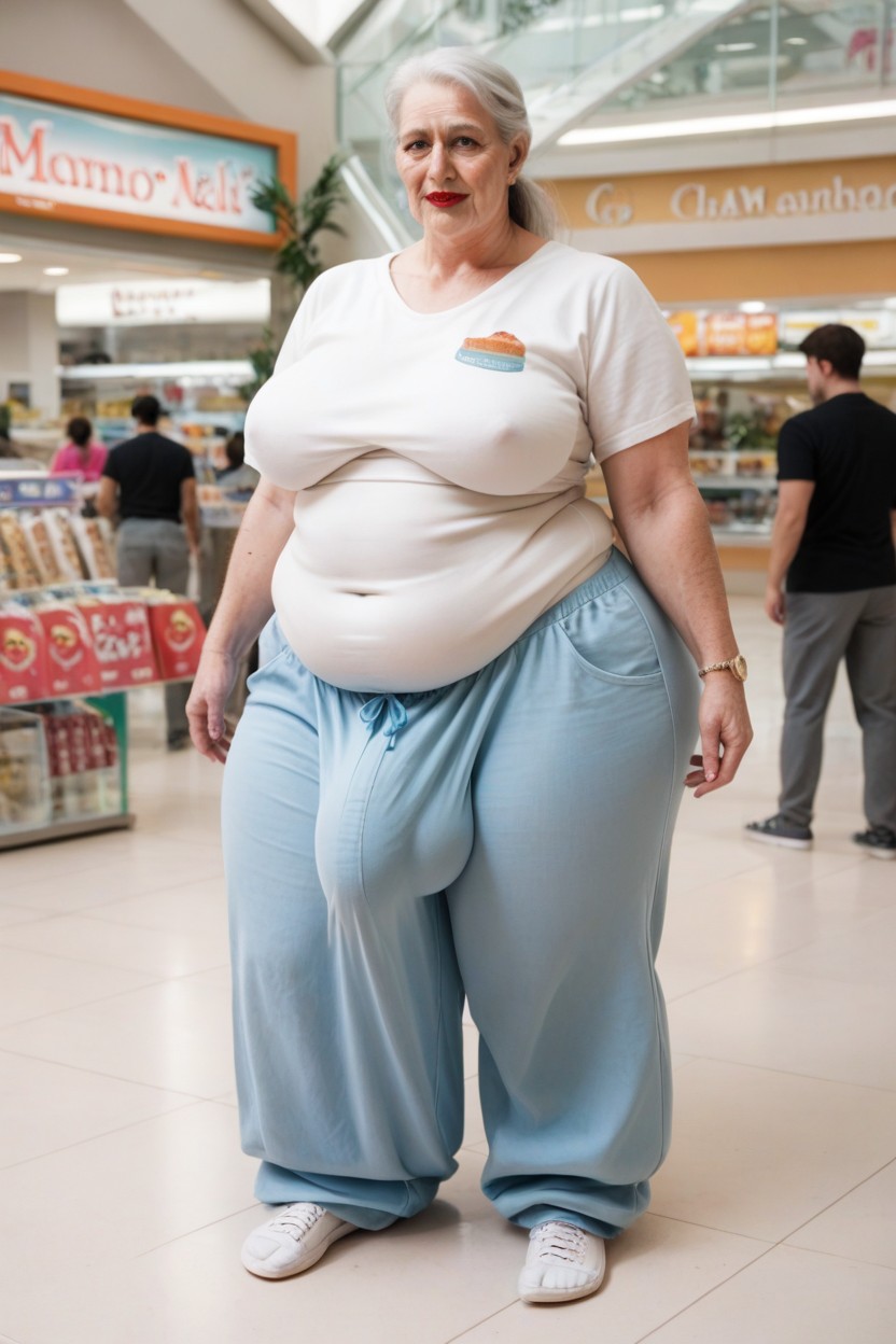 Full Body, Fully Clothed, Oversized T-shirt Shemale AI Porn