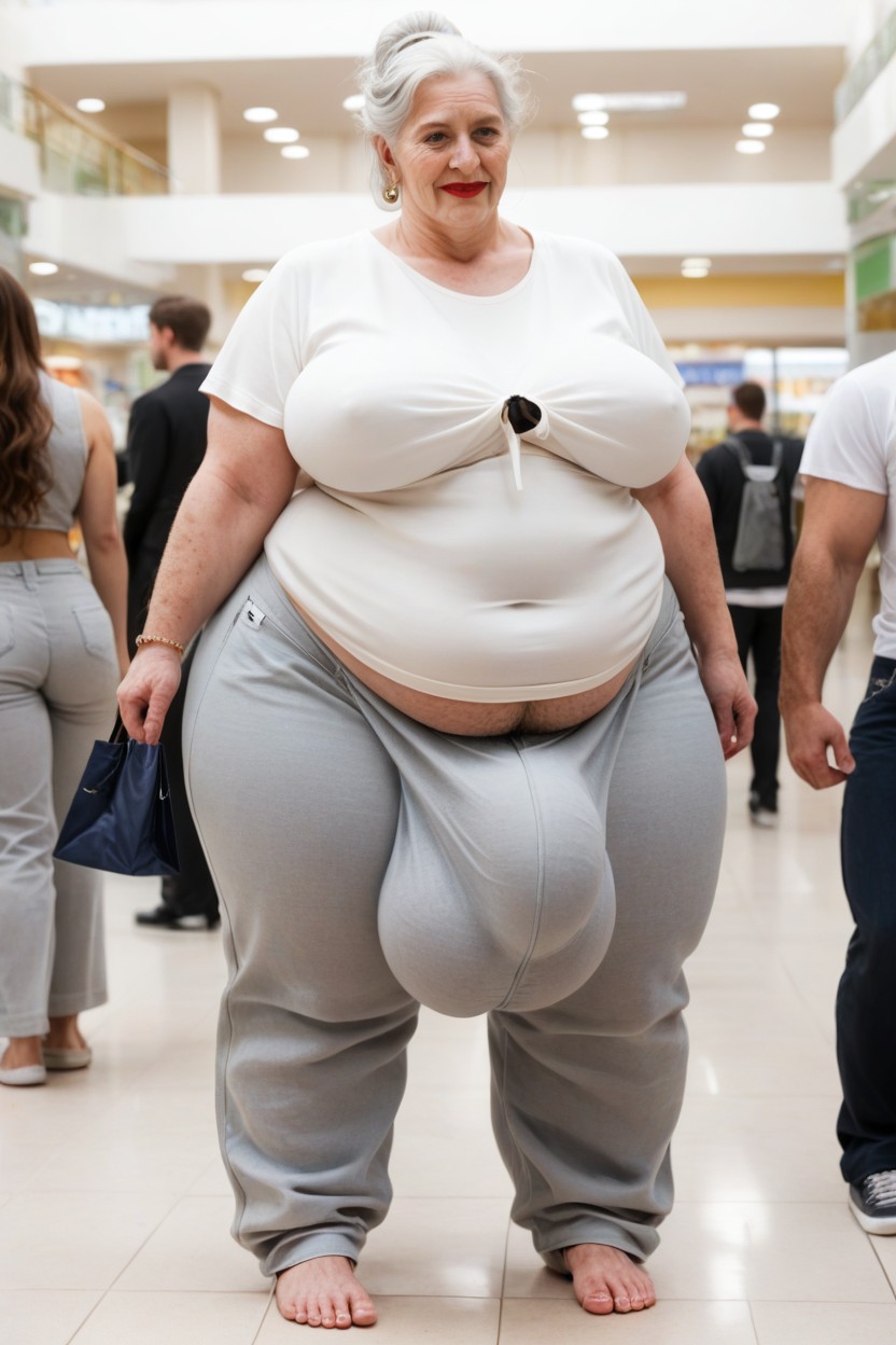 Ponytail, Fully Clothed, Curly Shemale AI Porn