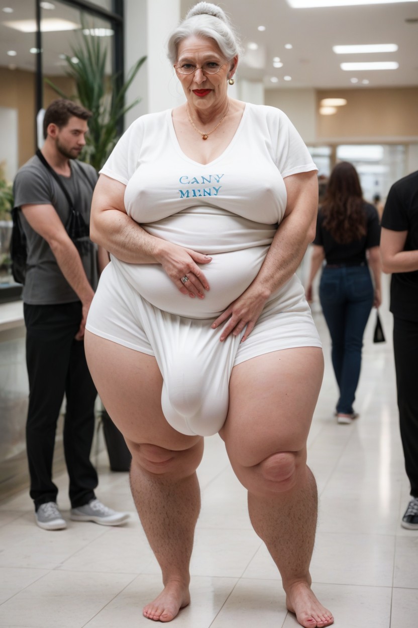 Full Body, Fully Clothed, Pale Skin Shemale AI Porn