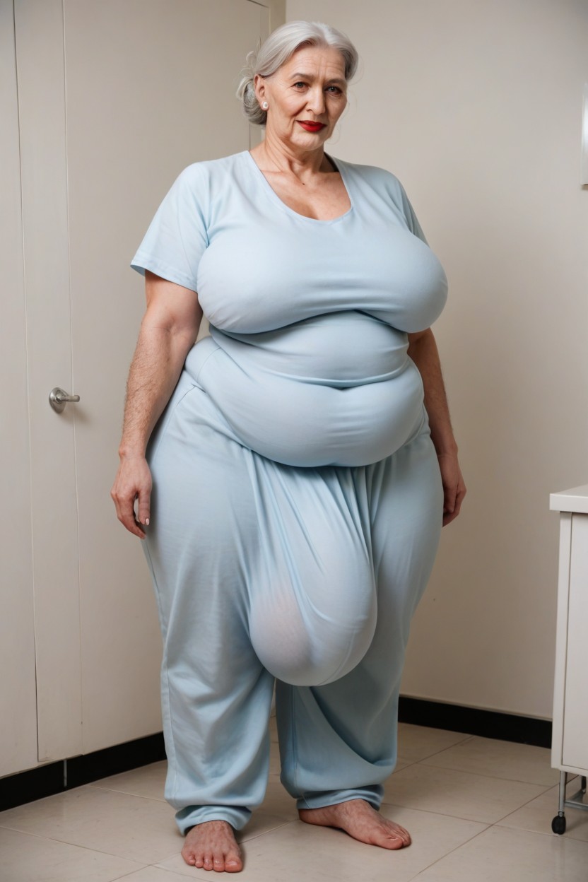 Gigantic, Long Length, Ponytail Shemale AI Porn