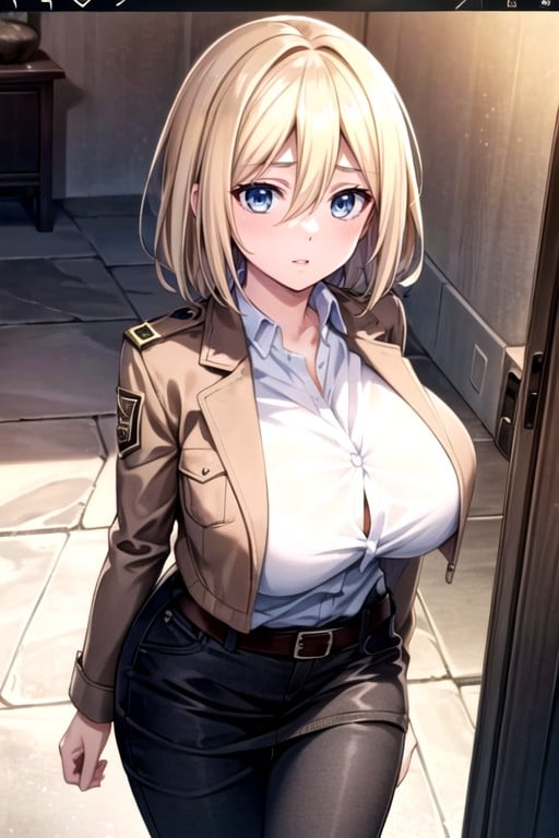 Historia (attack On Titan) , Fake Breasts, Massive Ass Shemale AI Porn