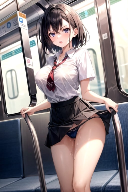 Angry, Beautiful, School Uniform Hentai AI Porn