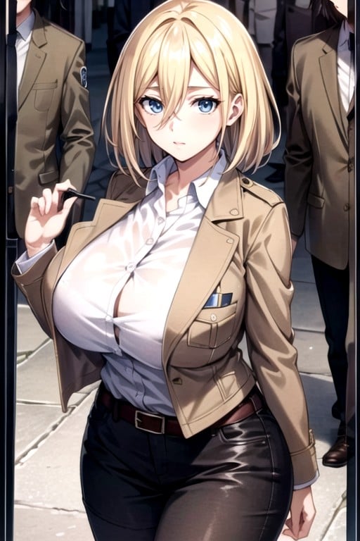 Massive Ass, Historia (attack On Titan) , Fake Breasts Hentai AI Porn