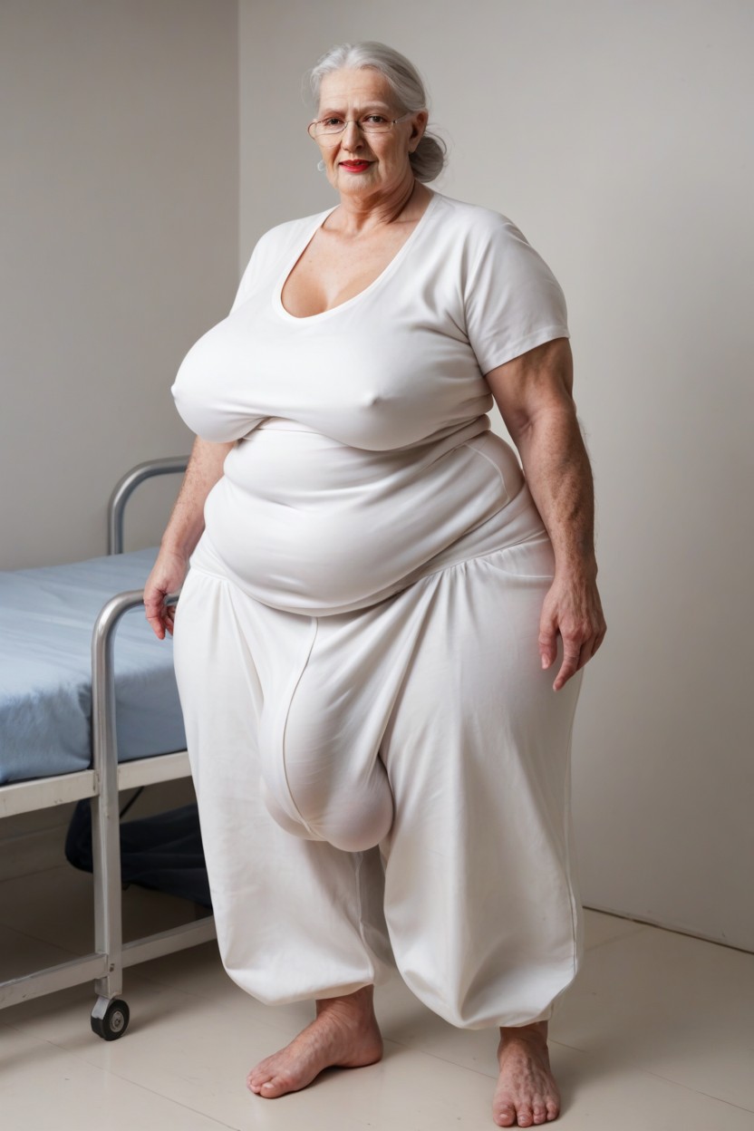 Hospital, Hair Bun, Fat Shemale AI Porn