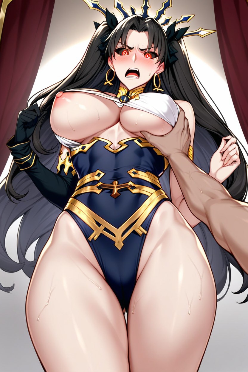 Leotard, Red Halo, Surprised AI Porn