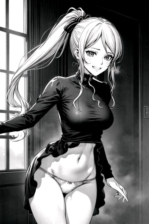 Small Breast, Navel Exposed, Shalltear Bloodfallen (overlord) Shemale AI Porn