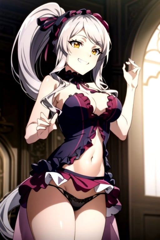 Cuisses Exposées, Shalltear Bloodfallen (overlord), Nombril ExposéPorno IA transsexuelle