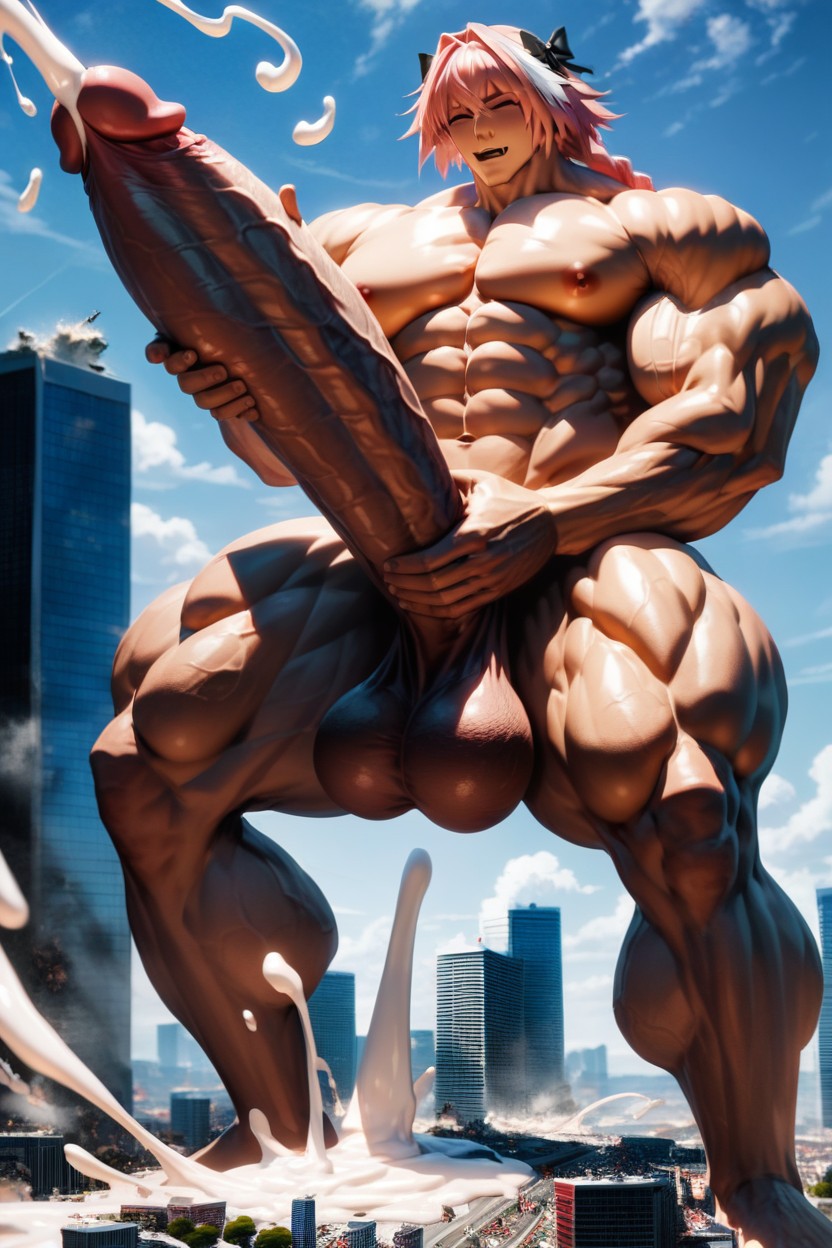 Hyper Muscle, Massive Muscles, Naked AI Gay Porn