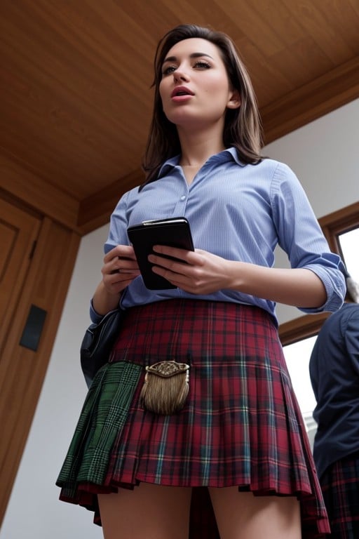 Kilt, Harém, De Baixo Para Cima Pornografia de IA