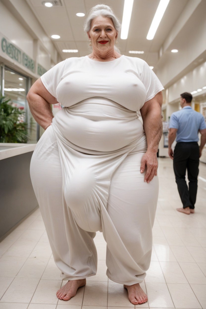 Oversized T Shirt, 60+, Extremely Hairy Arms Shemale AI Porn