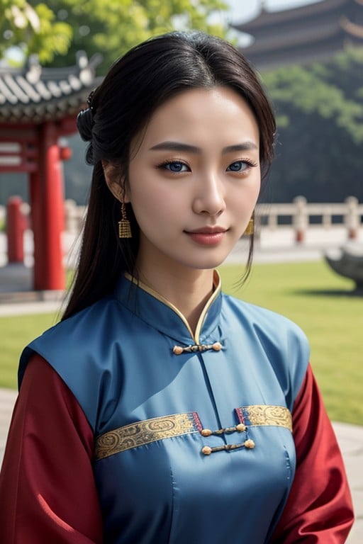 Asiatique, Sfw, Hanfu ChinoisPorno IA Furry