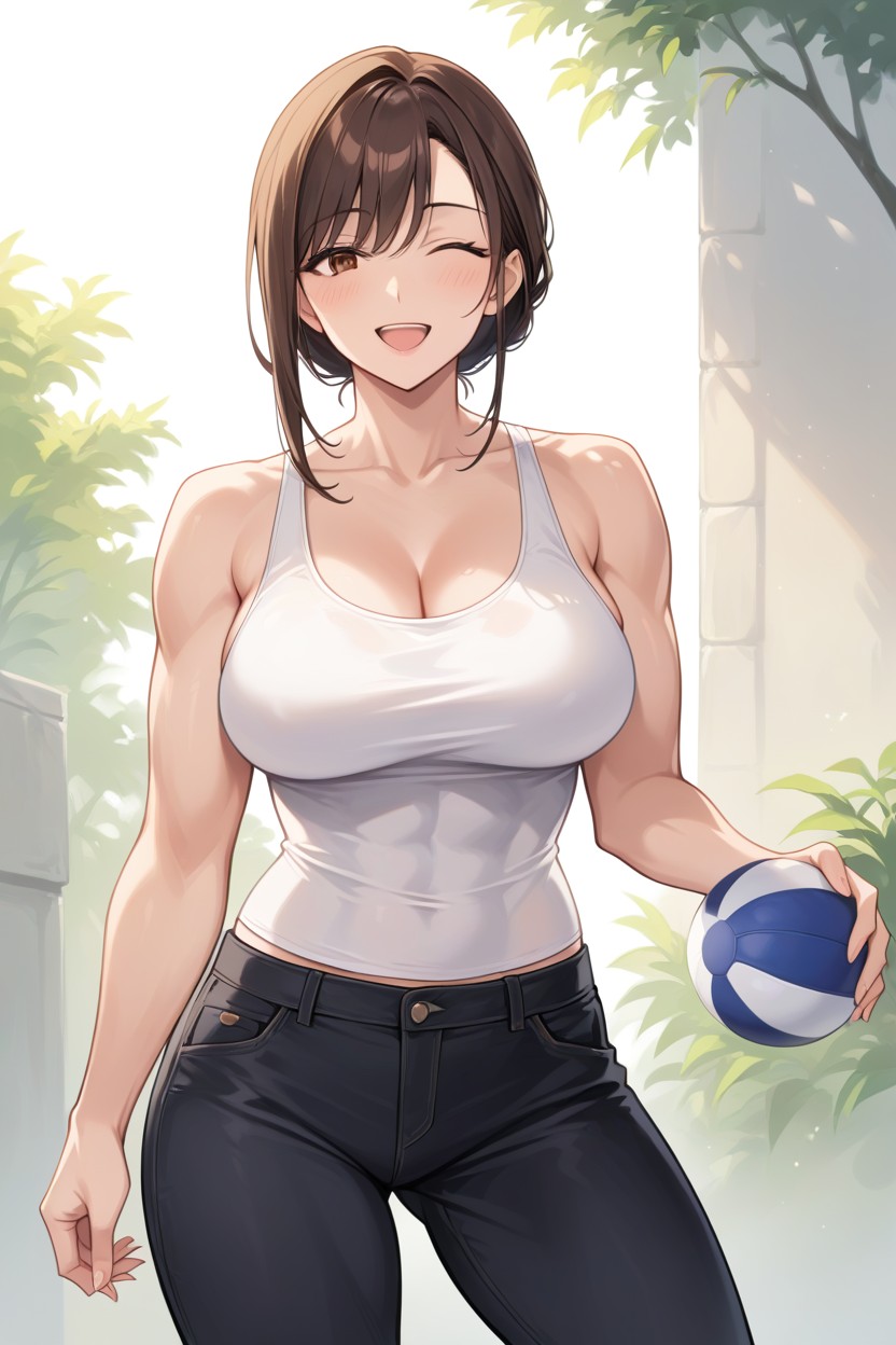 Tank Top, Sfw, Half PantsAI黃片