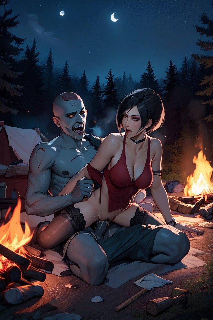 Zombie Sex, Night, Ada Wong Pornografia peluda com IA