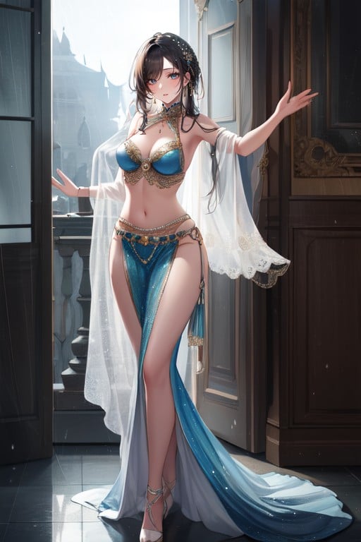 Irish, Soft Pastel, Belly Dancer AI Porn