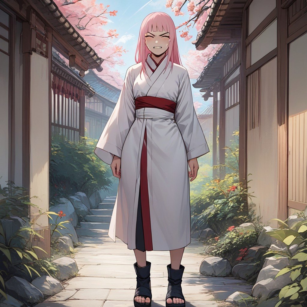 Waist, 18, Sakura From Naruto/ Young-young Woman/small-chested/ Small-frame/ Wide-hips/ Curved Back퍼리 AI 포르노