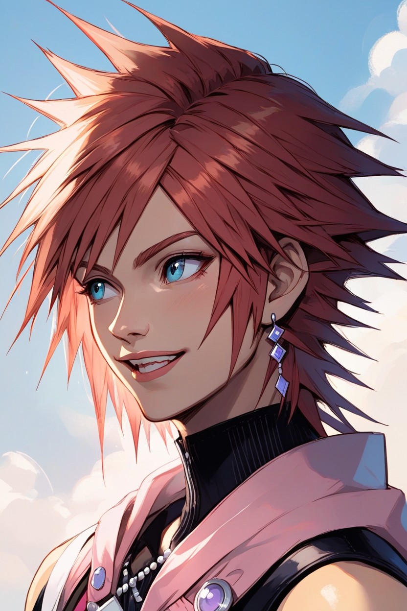 Sora From Kingdom Hearts, Hair, Looking To The Side AI Gay Porn
