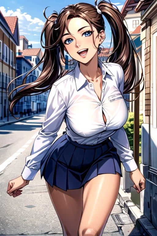 Pigtails, Teacher, Cute AI Porn