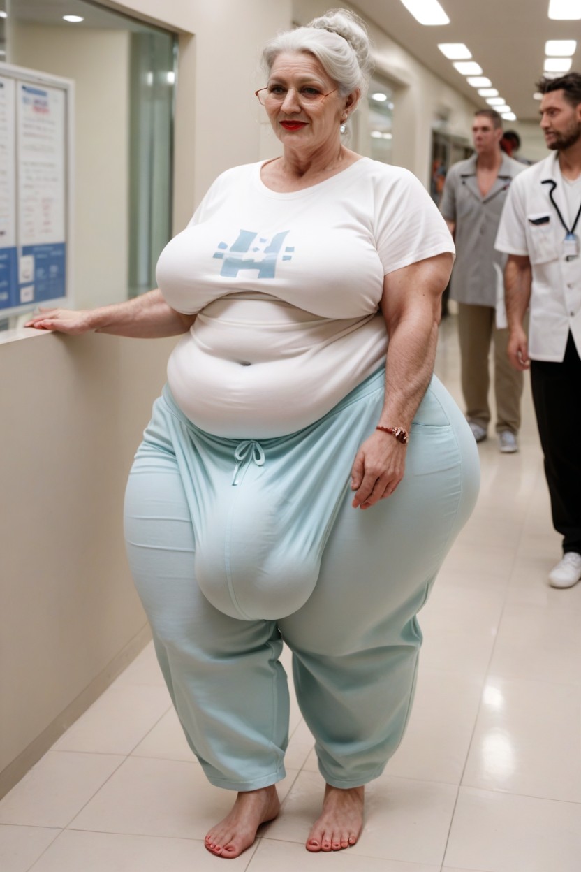 Extremely Hairy Arms, Extremely Large Ass, Full Body Shemale AI Porn