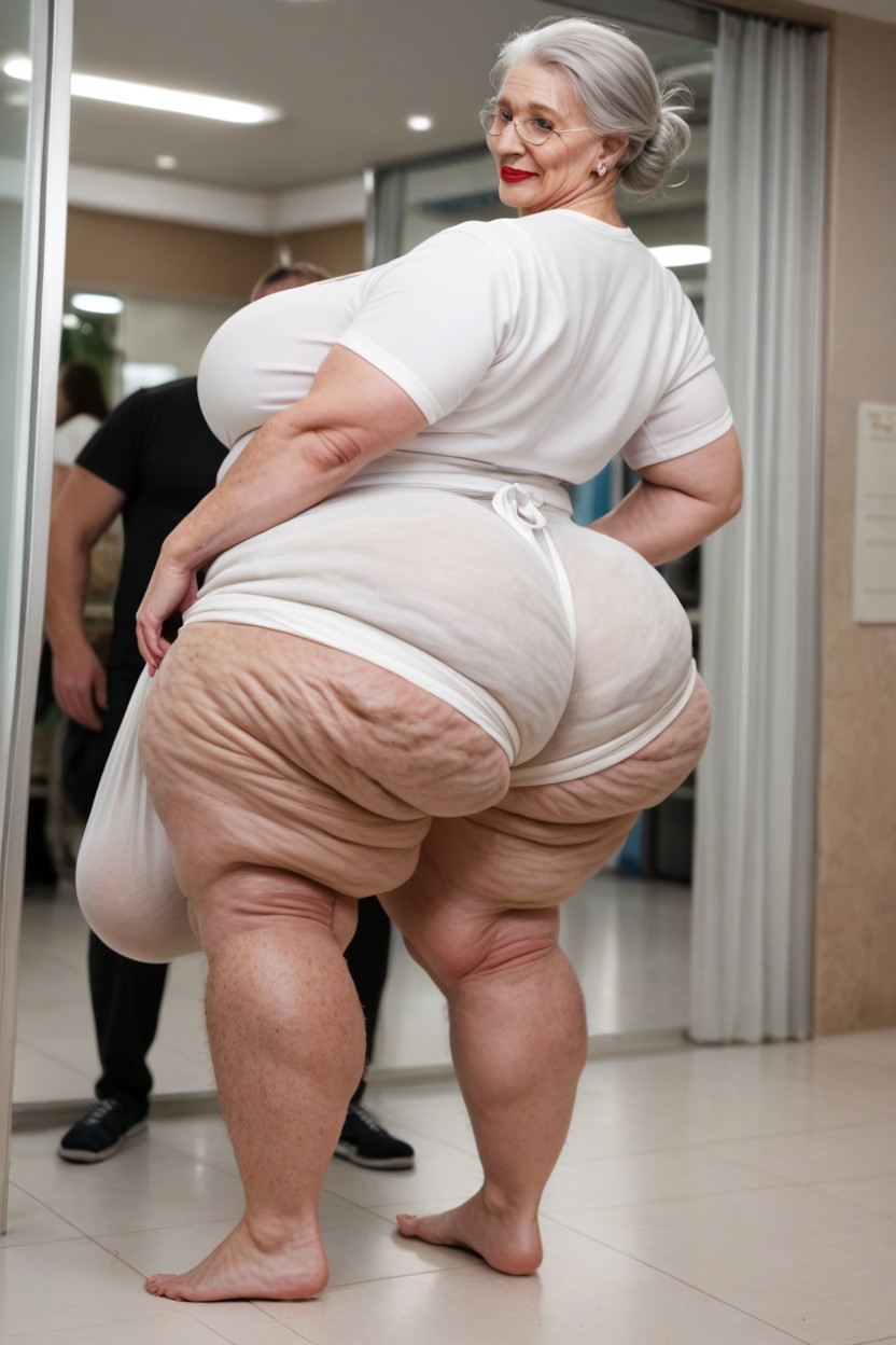 1 Person, Extremely Hairy Arms, Fat Shemale AI Porn