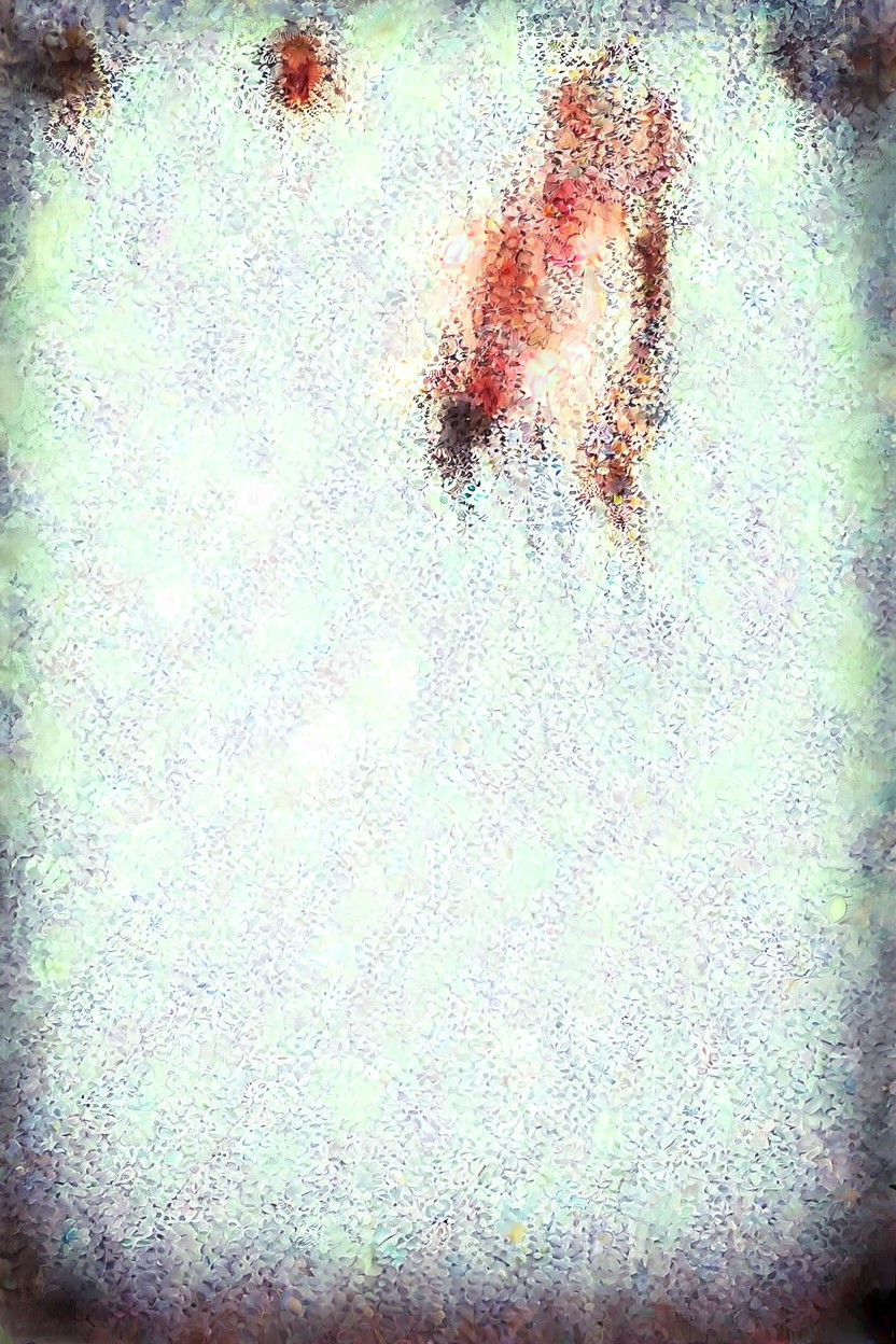 On Her Knees, Showing Anus, Pale Skin AI Porn