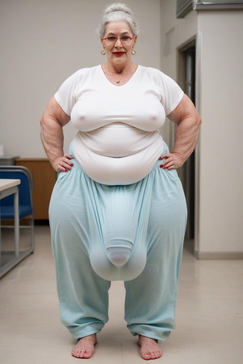 Fully Clothed, Hospital, 60+ Shemale AI Porn