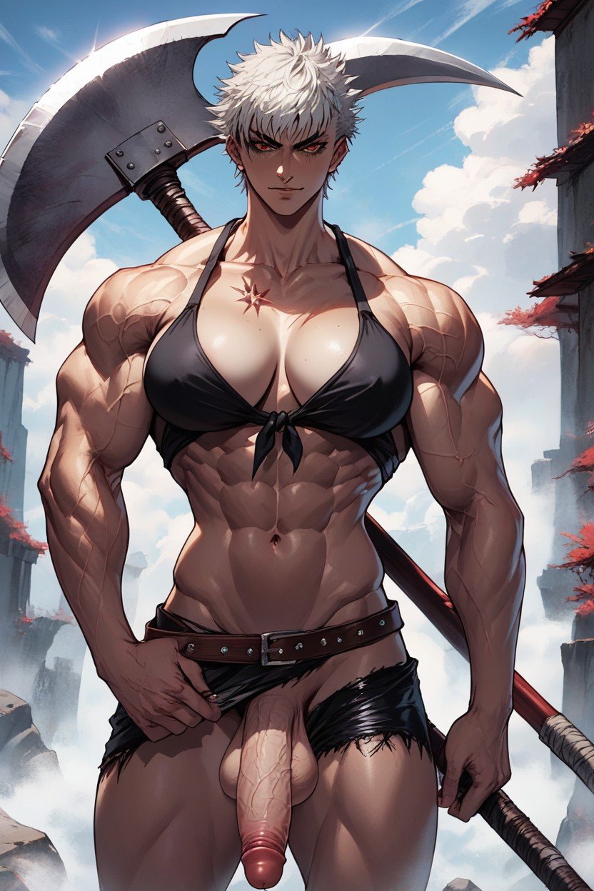 Red Tato, Tall Berserk Woman, Big Axe퍼리 AI 포르노