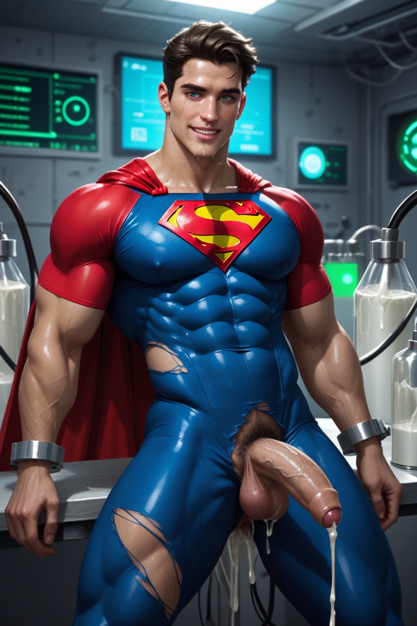 Superman, Looking At Viewer, Thick Thighs AI Gay Porn