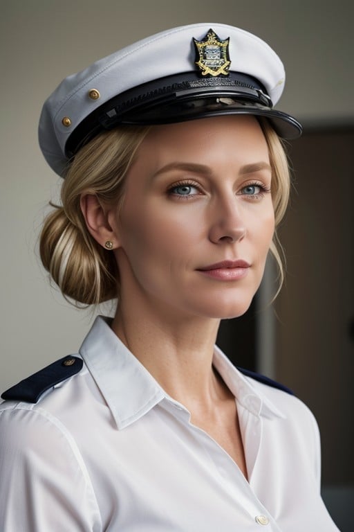 30+, Scandinave, Costume De PolicePorno IA