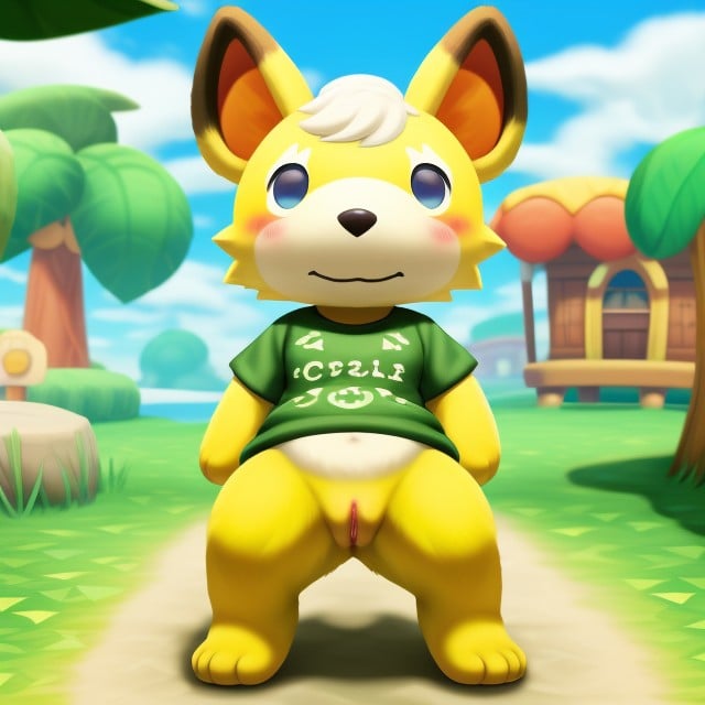 Standing, Crossing Villager, Legs ApartPorno AI Furry