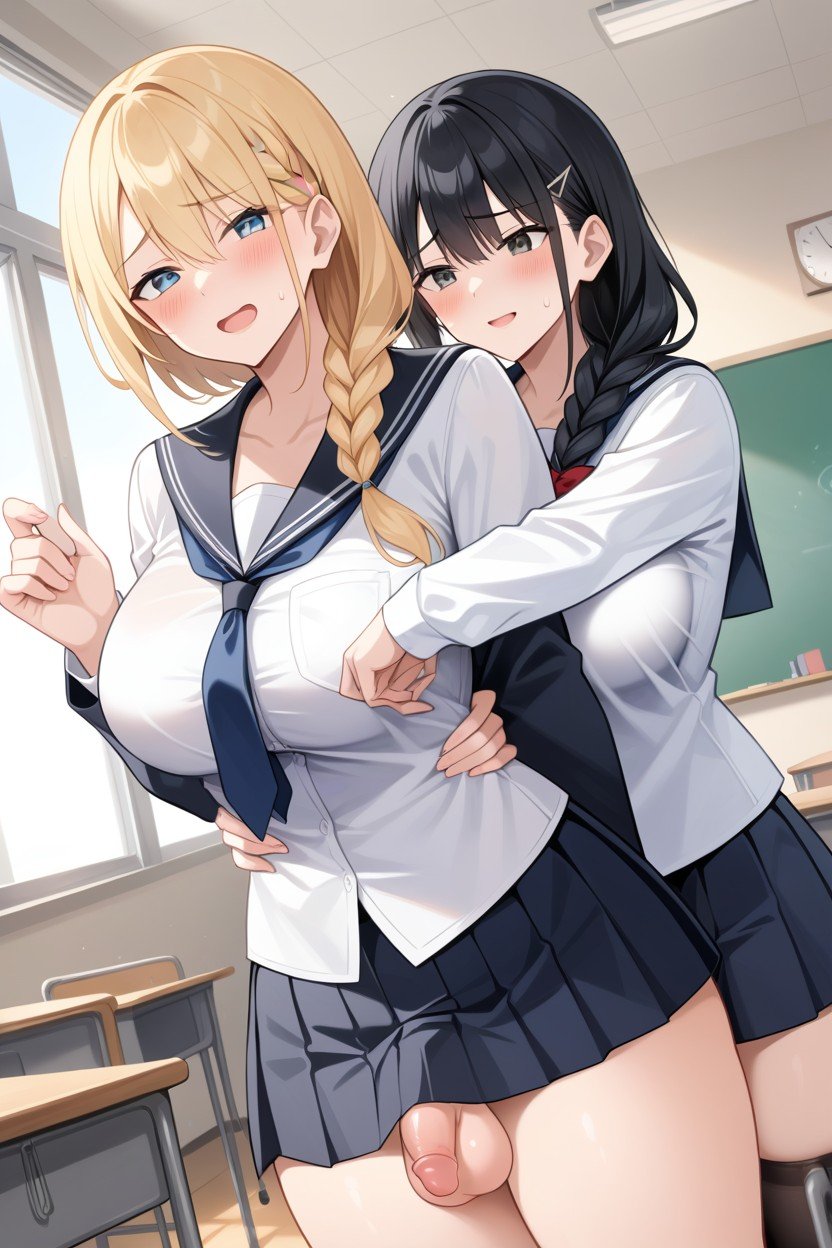 School Uniform, Waist Shot, 18 AI Porn