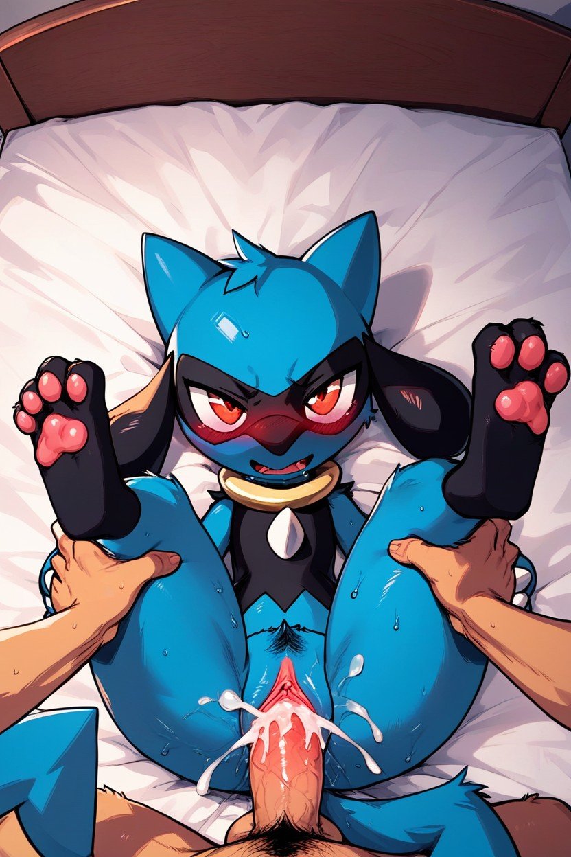 Extremely Wet Pussy, Riolu From Pokemon, Pov MisioneroPorno AI Furry