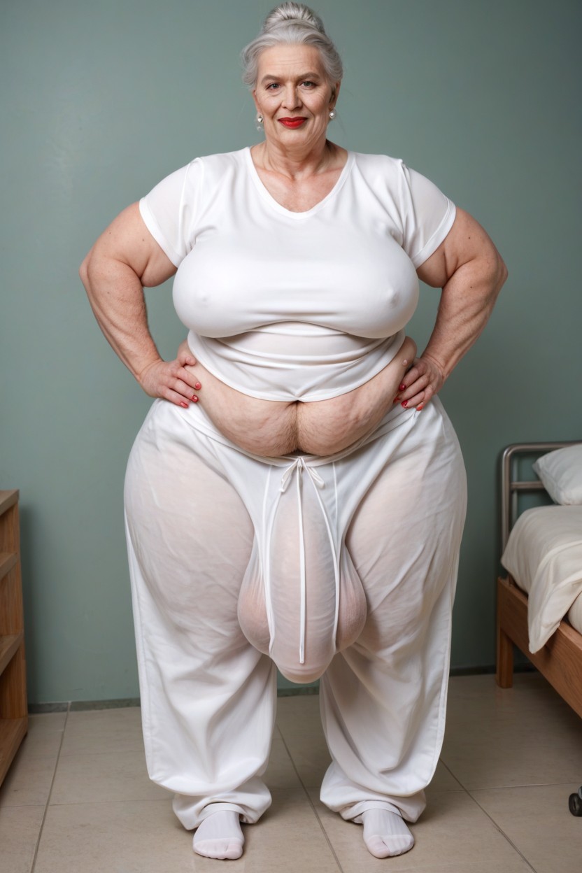 Extreme Veins Under Clothing, Extremely Large Ass, Extremely Hairy Arms Shemale AI Porn