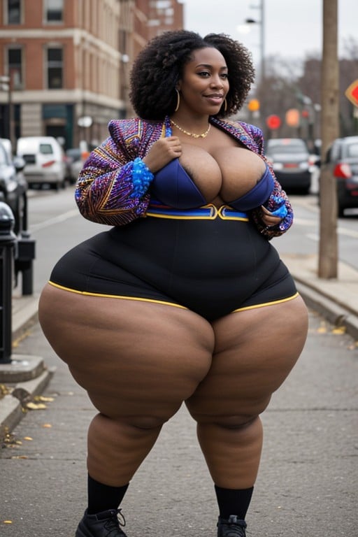 African, Extremely Large Ass, Massive Breast Furry AI Porn