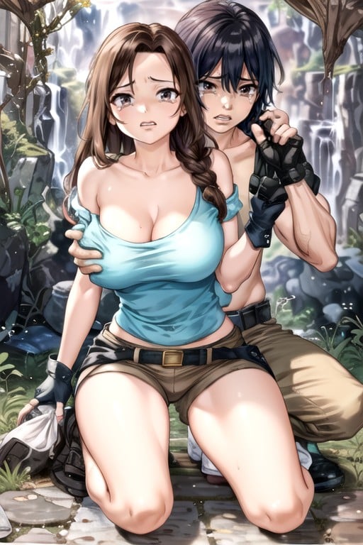 Lara Croft (tomb Raider), Fearful, Kneeling Hentai AI Porn